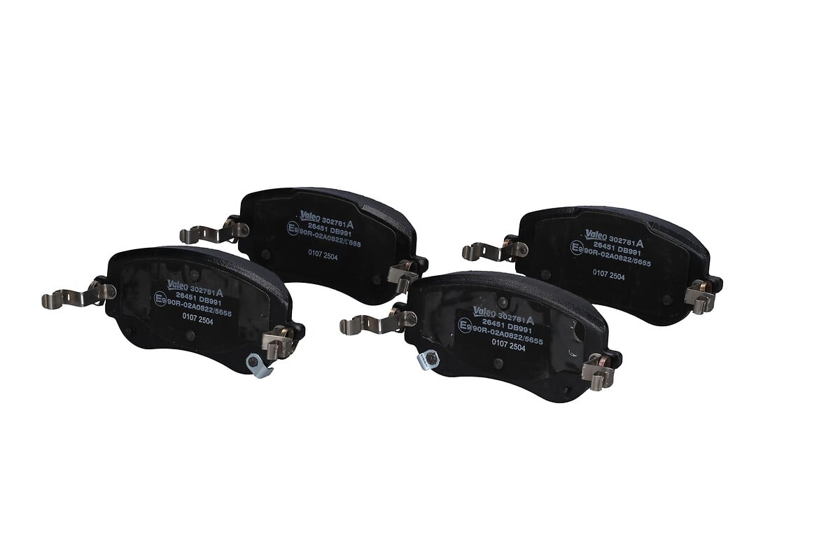 Jeu de 4 plaquettes de frein VALEO ref. 302781A